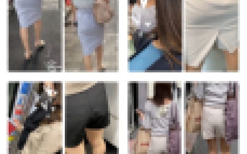 4名の美人お姉さんの超接近のエロすぎるお尻437