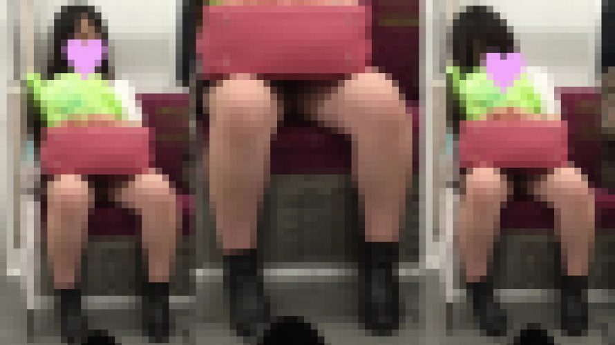 ねむねむJDのしっかり下半身を対面観察?