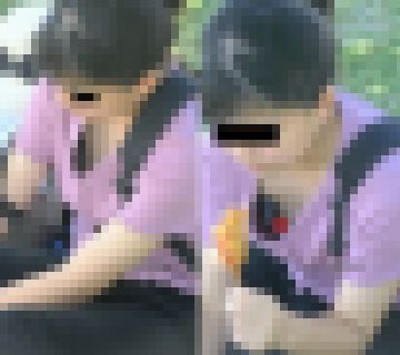 munech172 芝生の上でお昼時に乳首がポロリ