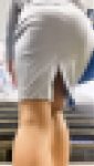 お姉さんの後ろ姿　２１８　OL　過去最高　パート3　巨尻　階段上り　グレー　接写　タイトスカート
