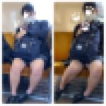 JK風制服美女の対面エロ過ぎるミニスカ生脚232