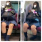 JK風制服美女の対面エロ過ぎるミニスカ生脚238
