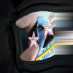 電車対面　正面ぱんちら　JKの股間を激写