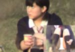J○ 清楚系 股開きパンモロ 接写撮影