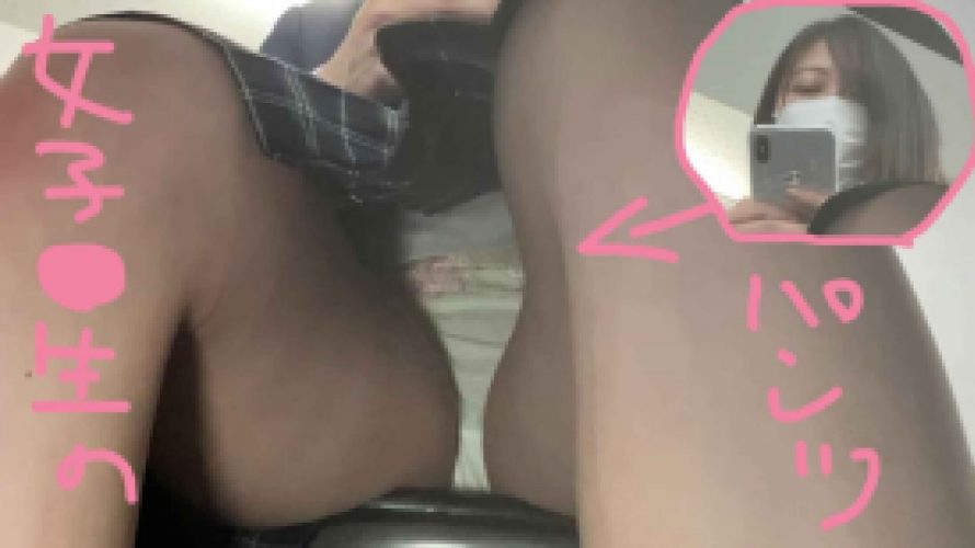 【ももかちゃん③】スマホに夢中で大胆パンチラする女子●生【塾で盗撮】