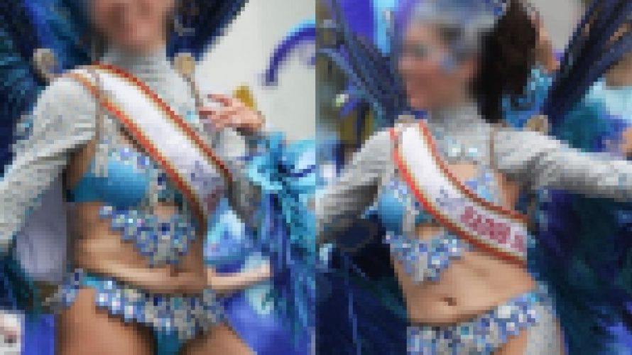 【写真】浅草に帰ってきた！伝線するアシンメトリーなニーハイがセクシーな水鳥のサンバダンサー