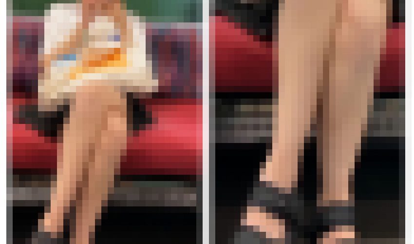 脚を組む美人お姉さんのエロ過ぎる対面生足美脚463