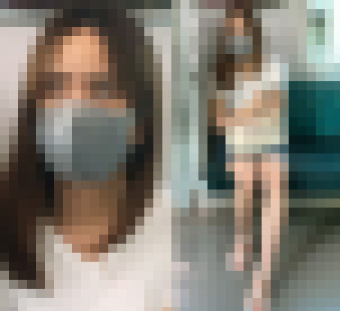 デニミニ生脚がエロすぎるマスクをしていても分かる圧倒的美女（其の三）