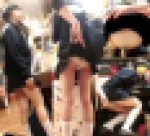 【鬼畜スカートめくりvol,39】めくってバレて逃亡！ロリ系制服女子の白P幼尻丸出し14連発～
