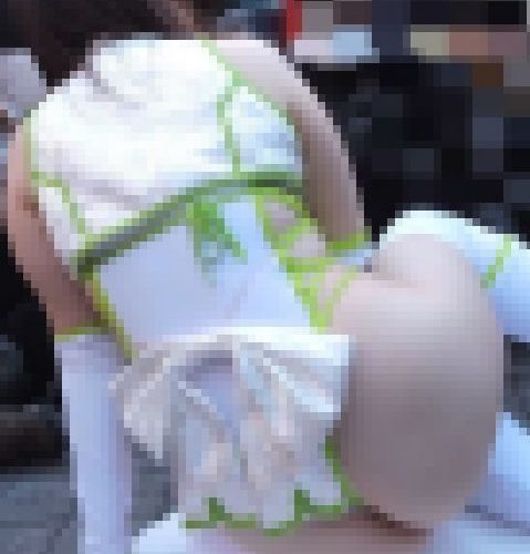 Tバック巨尻巨乳を座った姿勢でコスプレ2016冬【動画】イベント編 2931と2916セット販売