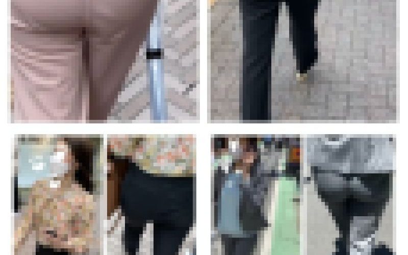 4名の美人お姉さんの超接近のエロすぎるお尻471