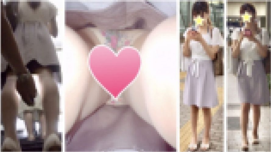 逆さ撮りの瞬間23☆全員顔出し☆3人セット（カメラ目線/OL/私服のJ/フラッシュ撮影/エスカレーター）