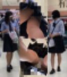 #109  大当たり！眩しい白サテン撮られちゃった制服JKちゃんの逆さ撮り風景