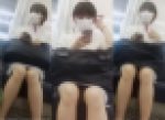 CAか!? スーパー美脚美女！ショートカットが似合う大人のいい女の股間凝視！！ロリ系美少女の間近で覗きまくり！