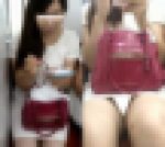 (電車対面）（顔出）白いタイトミニのワンピースをおめしになる…茶道を嗜むロングヘアの貞淑な奥さまを観察してみました!!