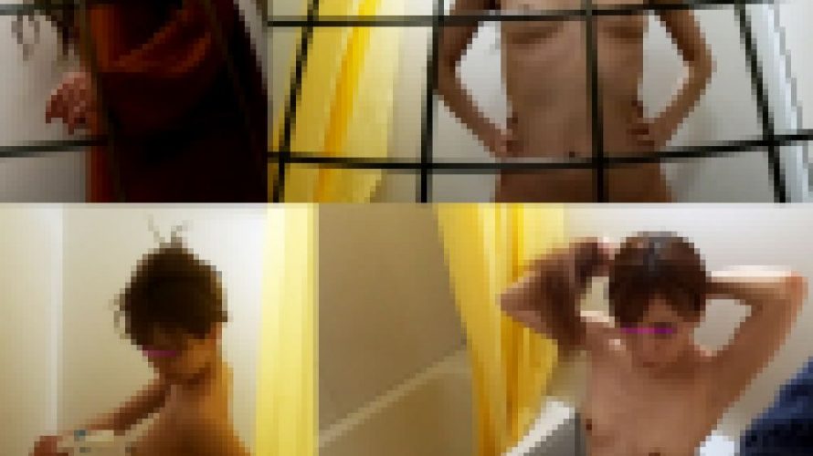 【本気盗撮】余計な肉が付いていないスレンダー貧乳美女 鏡前で恥ずかしいポーズをとりながらピンピンに尖った乳首を見せつける