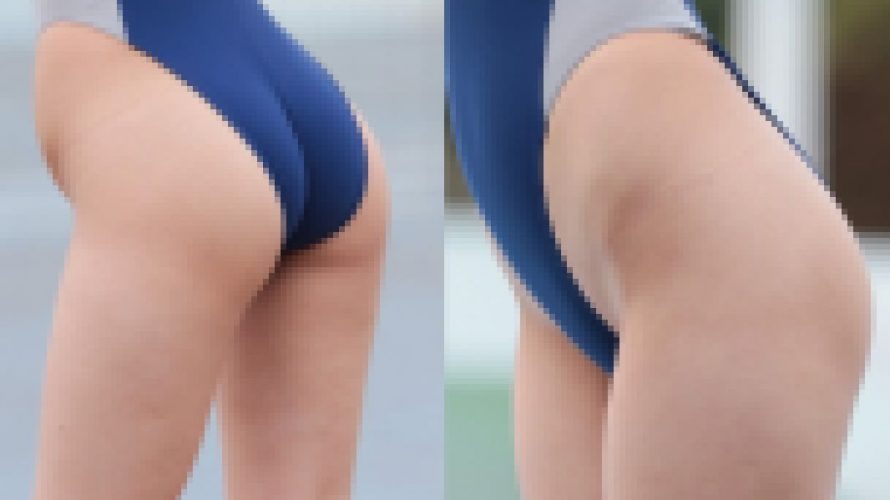 【写真】引き締まったボディとプリプリ美尻！ピッタリフィットの長袖ハイレグ競泳水着R●ALISE　超絶神盛り789枚！