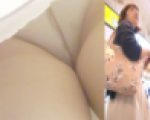 [★顔出し]パンチラ盗撮 OLさん 白パンツを超接近撮影