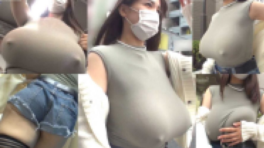 偽物おっぱいかと思ったらガチもんだった…( ﾟДﾟ)ノーブラで汗だくになりながら柔乳Kカップ超爆乳をぶるんぶるん揺らしまくる例の