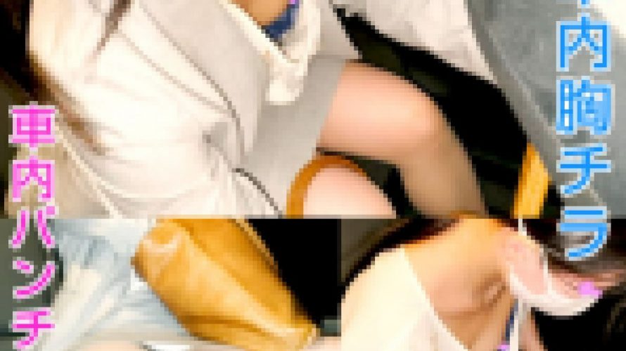 先輩は鍵を探したい。でも僕は先輩の乳首を探したい【車内胸チラ】