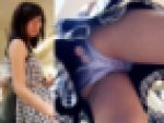 【再編集60fpsリマスター】フルHD高画質パンチラ逆さ撮り034　テカテカエロパンツお姉さん