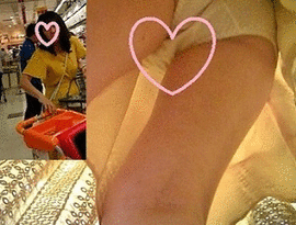 買い物中の若ママ パンチラ 15&16