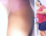 [★顔出し]パンチラ盗撮 OLさん ピンクパンツを階段で覗き見