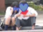 制服姿の可愛いコを発見！！（ＦＨＤ）大変です！！パンツが見えてますよ１６