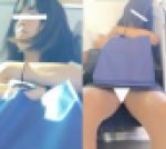 (電車対面）(顔出し）お疲れ度MAX…パンストに包まれたムチムチパンストあんよをくぱぁ～かぱぁっとひらいちゃうOLお
