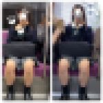 JK風制服S級美女の対面エロ過ぎるミニスカ生脚290