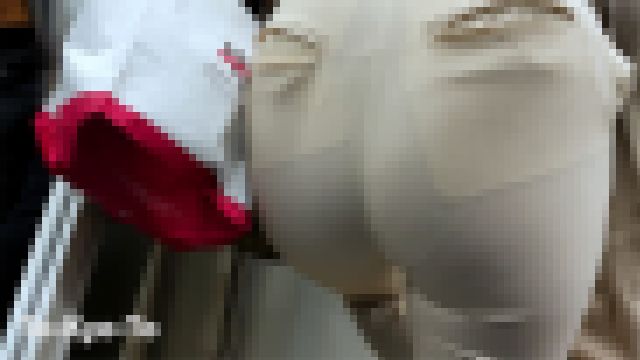 【高画質フルHD】長身＆巨尻でレース下着透けお姉さん②