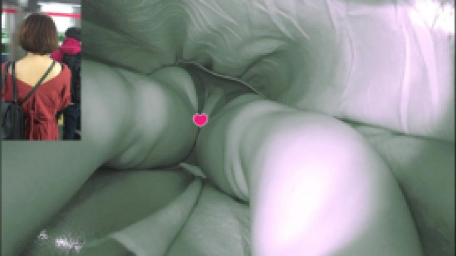 赤外線撮り ナプキンも見えるお姉さんパンチラ　No013