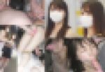 【ダブル痴漢】年末放出特価第2弾《30％オフ》美巨乳＆アイドル顔の仲良し女子大生2人組を車内指マンから連れ込みオモチャ責め
