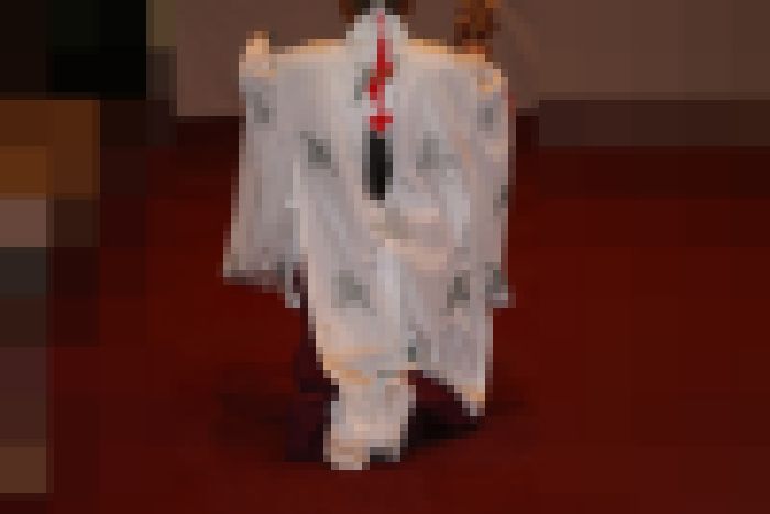 【高画質63枚】舞を披露する巫女さんの足袋