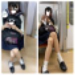 脚を組むJK風S級制服美女の対面エロ過ぎるミニスカ生脚301