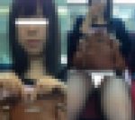 (電車対面）（顔出し)超希少種!!タイトミニワンピースから黒パンストあんよをむき出しにする…えちえち▼ぞーんを晒すOLお姉さんを