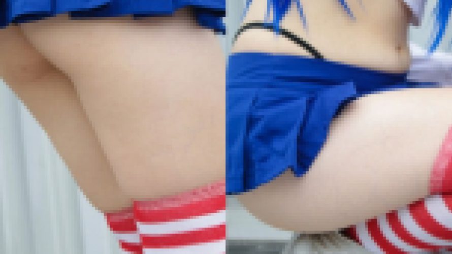 【写真】美形18歳の真っ白ムチムチヒップな桃尻を見せつける島風コスプレイヤー vol.2　高画質248枚！