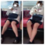 JK風制服美女の対面エロ過ぎるミニスカ生脚316