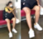 盗撮がバレて逆に撮影？夏らしい美味しそうな生脚を見せてくれた健康的ボディのお姉さん（其の一）