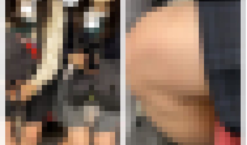 ２名のJK風制服美女の真上からのエロ過ぎるミニスカ生脚323