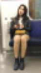 パ○ツ見えてしまうほどのミニスカでお出かけする美形女子大生（前編）