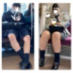 2名のJK風制服美女の対面エロ過ぎるミニスカ生脚333