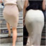 【2名・ここまで丸見えパンティーOLは珍しい】