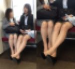 母娘の美脚共演！盗撮に気付いたお母さんに守られた無防備すぎる就活女子大生（後編）