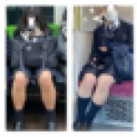 2名のJK風制服美女の対面エロ過ぎるミニスカ生脚336