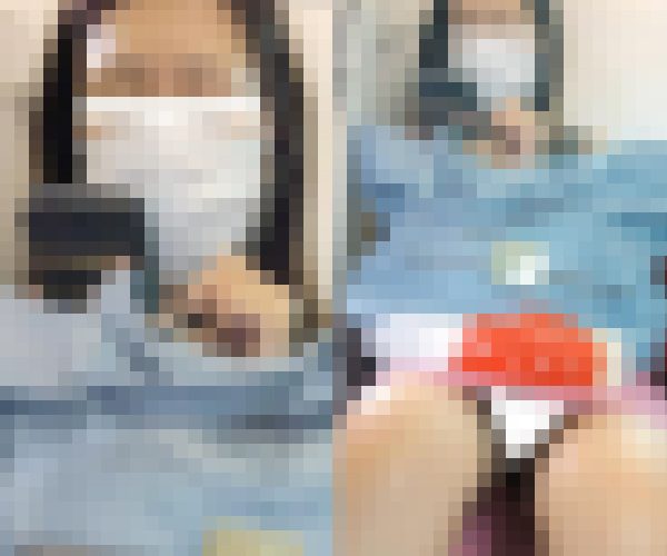 (電車対面）(顔出し)「はっ!!」っとしてパンストあんよを閉じるけど…またすぐにくぱぁ～っと緩んじゃうOLお姉さんを観察してみま