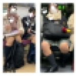 2名のJK風制服美女の対面エロ過ぎるミニスカ生脚348