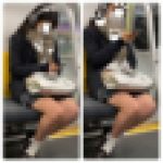 JK風制服美女の対面エロ過ぎるミニスカ生脚346