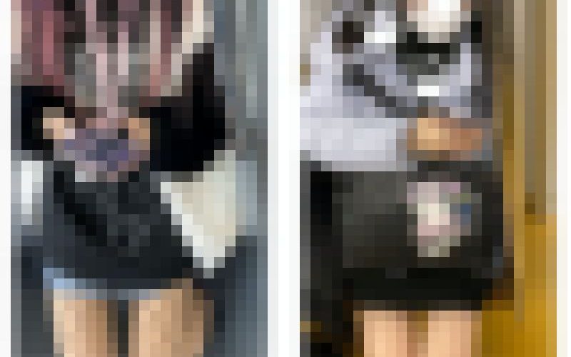 2名の美人お姉さんのエロ過ぎる真上からの生足パンスト美脚616