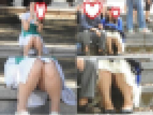 お座りお姉さん発見！！（ＦＨＤ）大変です！！パンツが見えてますよ１５９